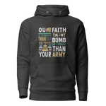 Our Faith is stronger than your bombs (Palestine)