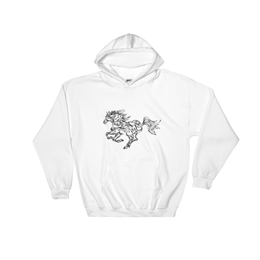 Arabian Horse Calligraphy Hoodie