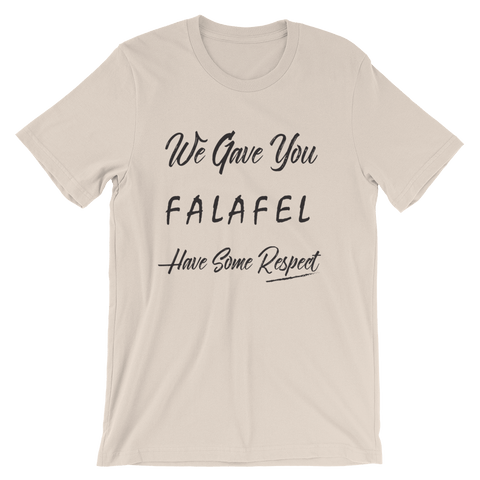 Fold to read "Send Falafel"